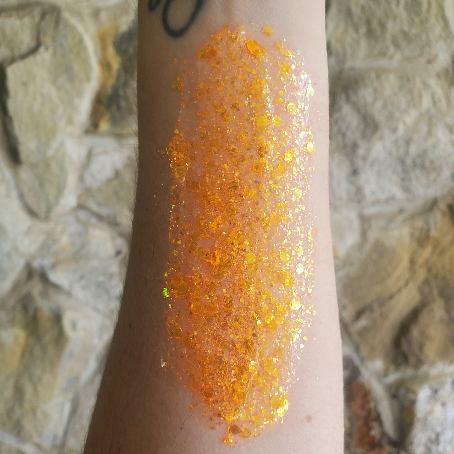 Sisters Orange Glitter