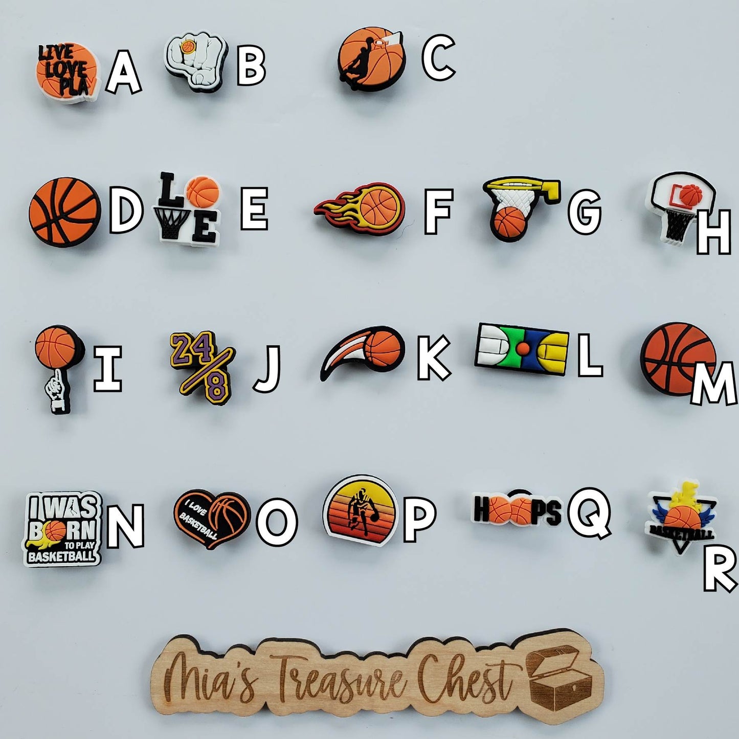 Basketball Croc Charms