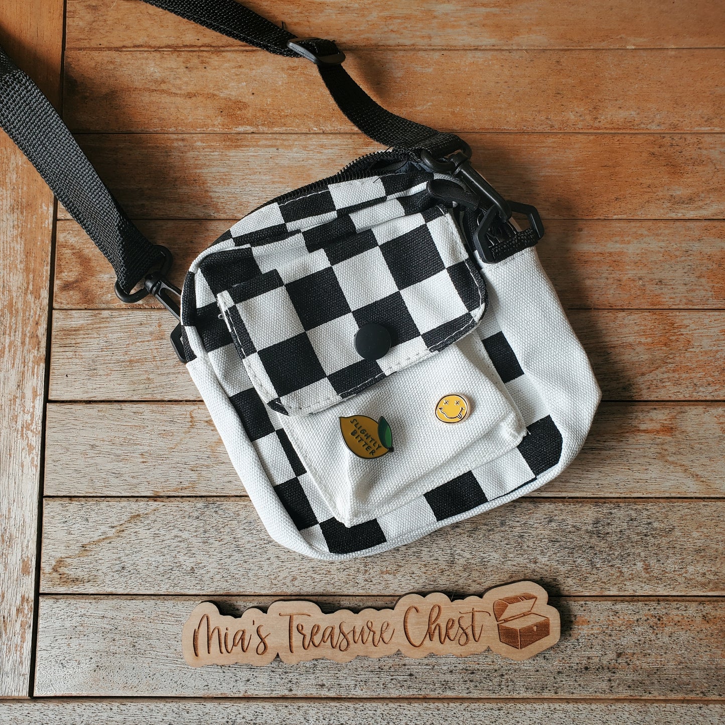 Checker Purse