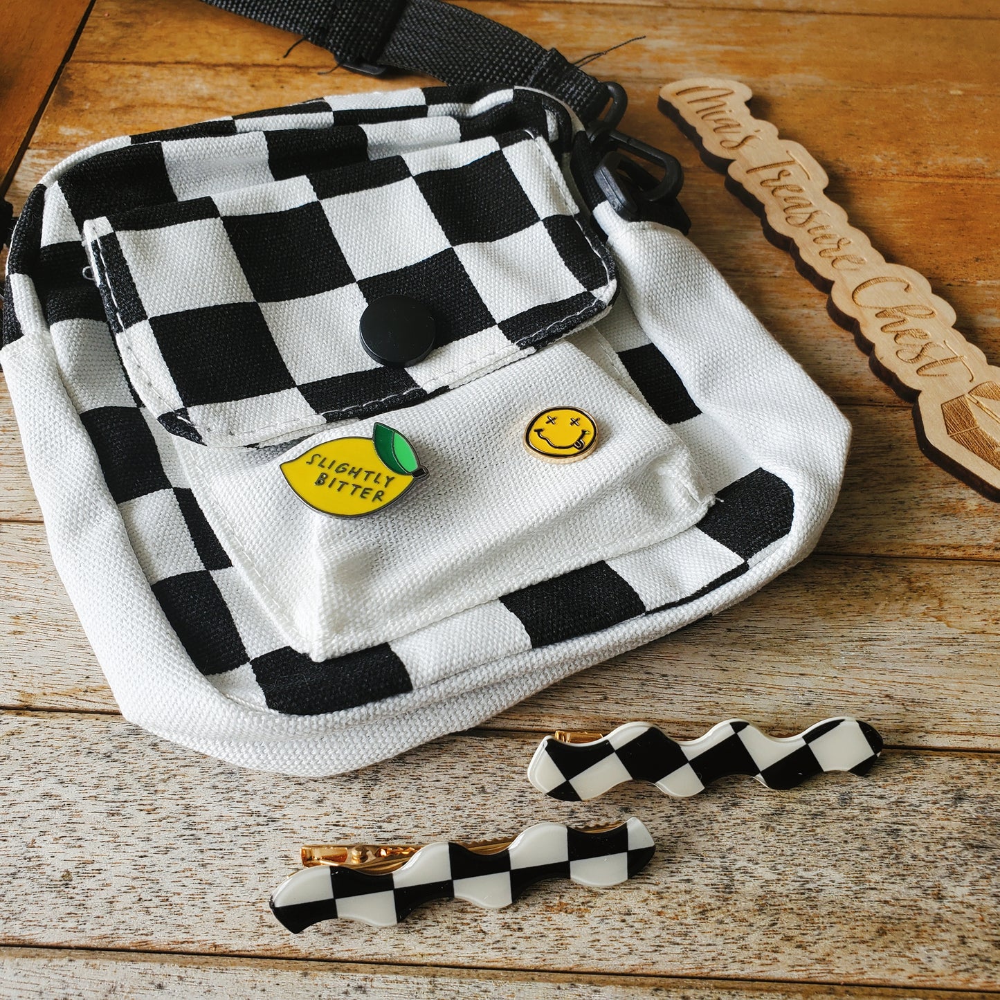 Checker Purse