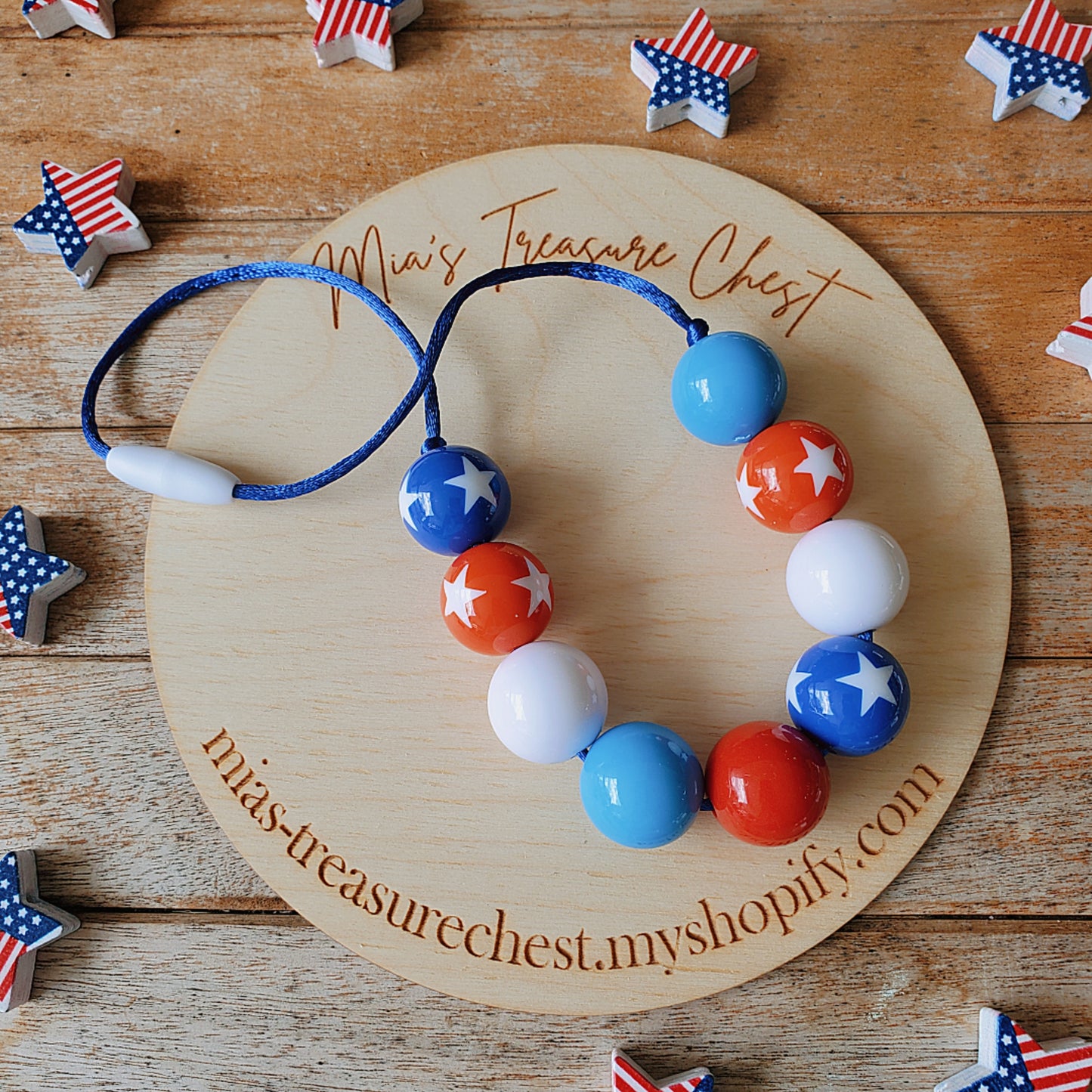 American Anthem Bubblegum Necklace