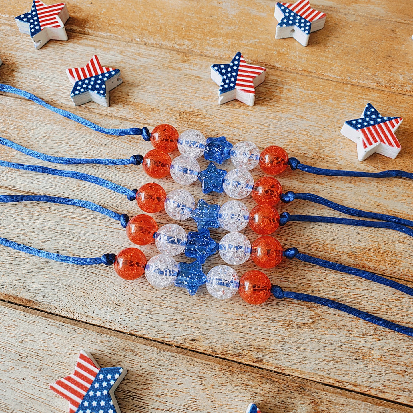 Red, White, & Boom Dainty Necklace